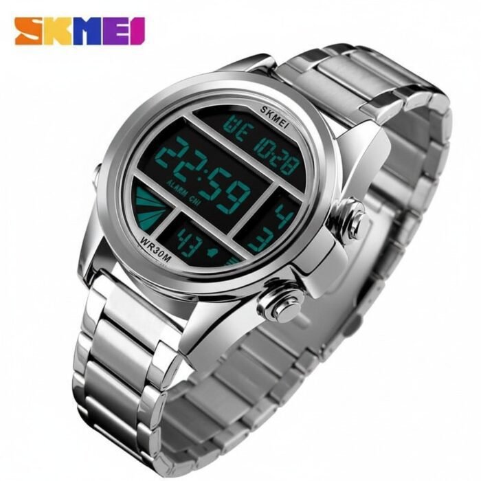 SKMEI - 1448 - High Quality Luxury Watch - Silver - Image 2