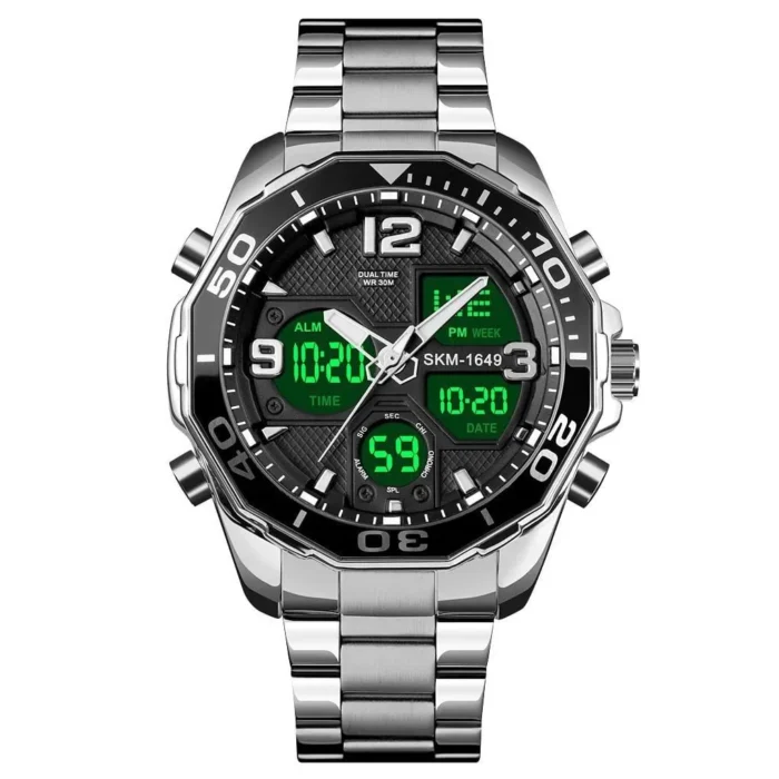 Skmei - 1649 - MultiFunctional Watch - Silver - Image 2