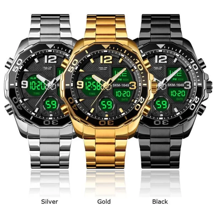 Skmei - 1649 - MultiFunctional Watch - Silver - Image 6