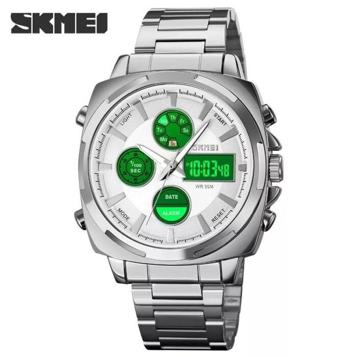 SKMEI - 1673 - High Quality Luxury Watch - Silver - Image 4
