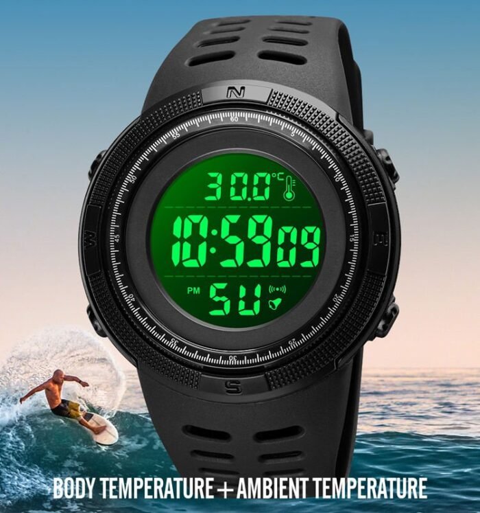 SKMEI - 1681 - High Quality Luxury Watch - Black/Black - Image 3