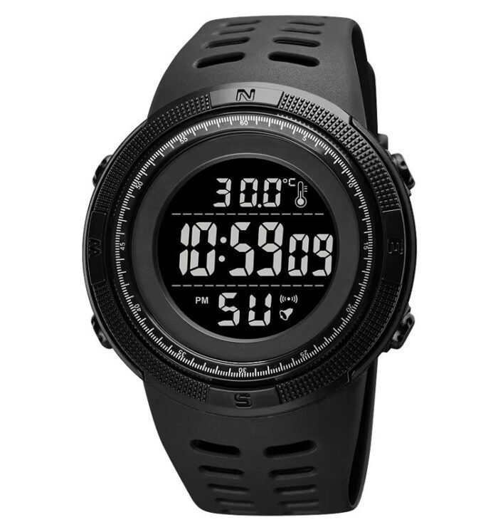 SKMEI - 1681 - High Quality Luxury Watch - Black/Black - Image 2