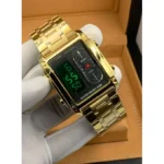 Skmei - 1868 (Chain) - Digital LED Luminous Waterproof - Golden-Steel - Image 3