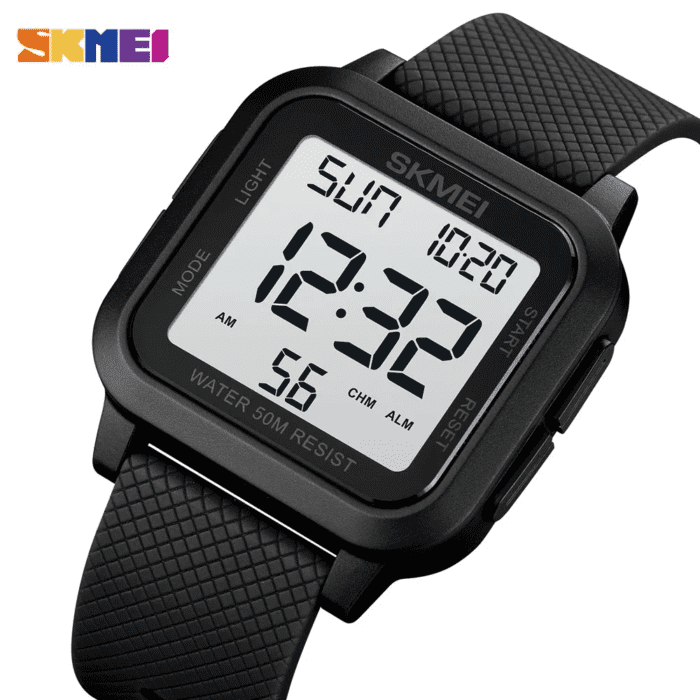 Skmei - 1894 - Digital Watch Waterproof - Black/white - Image 1