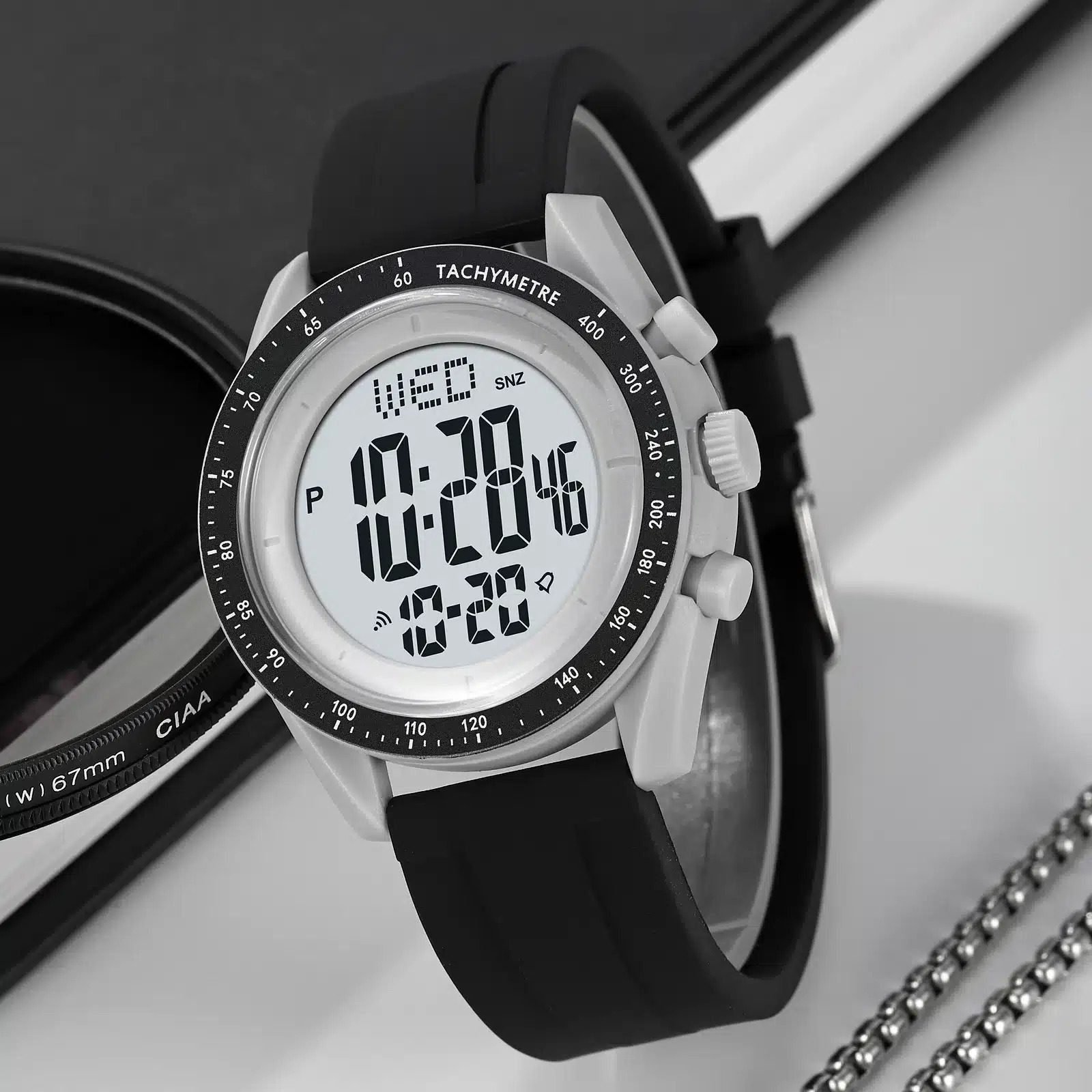 2045-2-1-1.jpg Skmei - 2045- Multifunctional Luminous Waterproof - LightGrey - Image 1