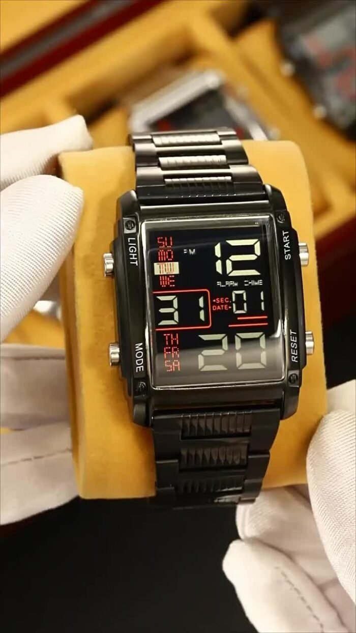 SKMEI - 2206 - High Quality Luxury Watch - Black/Black - Image 3