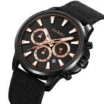 SKMEI - 2071 - High Quality Luxury Watch - Black/Black-Nylon - Image 3