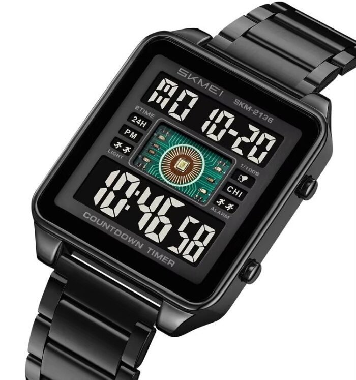 SKMEI - 2136 - High Quality Luxury Watch - Black/Black - Image 2