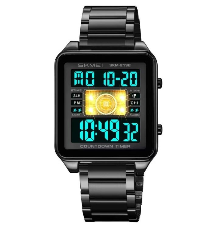 SKMEI - 2136 - High Quality Luxury Watch - Black/Black - Image 4