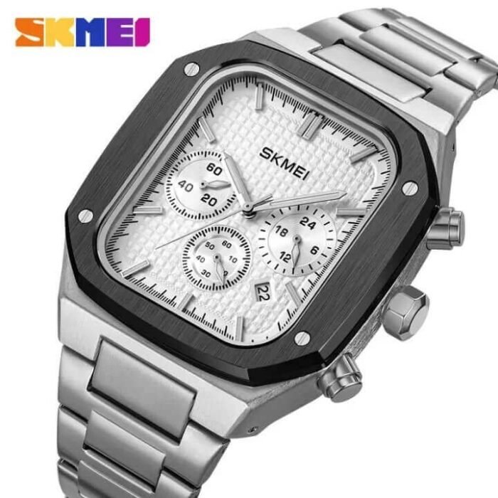 SKMEI - 2201 - High Quality Luxury Watch - Silver - Image 1