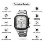SKMEI - 2201 - High Quality Luxury Watch - Silver - Image 3