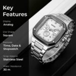 SKMEI - 2201 - High Quality Luxury Watch - Silver - Image 5