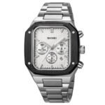 SKMEI - 2201 - High Quality Luxury Watch - Silver - Image 2