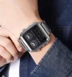Skmei - 2204 - Luminous 4 Time Square - Silver/Black - Image 3