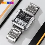 Skmei - 2204 - Luminous 4 Time Square - Silver/White - Image 2