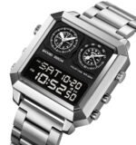Skmei - 2204 - Luminous 4 Time Square - Silver/Black - Image 5