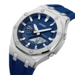 Skmei - 2243 - World time 50 Timezone- Silver/DarkBlue - Image 2