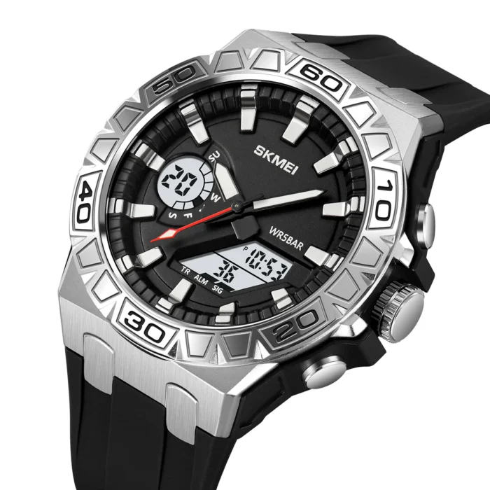 Skmei - 2276 - S-shock Sport Watch - Silver/White - Image 2