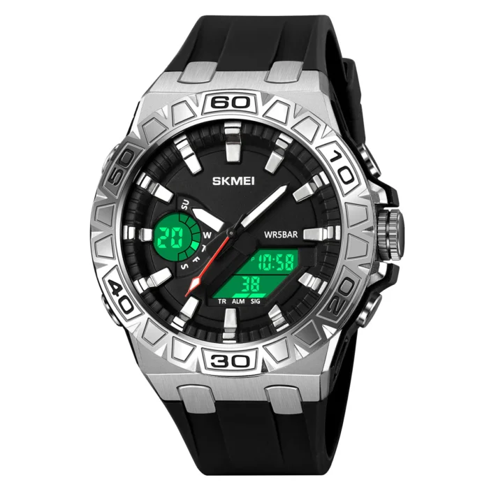 Skmei - 2276 - S-shock Sport Watch - Silver/White - Image 1