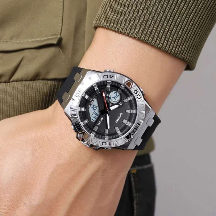 Skmei - 2276 - S-shock Sport Watch - Silver/White - Image 4