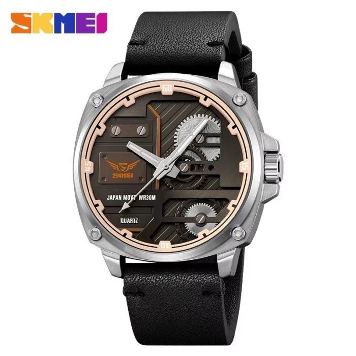 SKMEI - 2289 - High Quality Luxury Watch - Silver/Black - Image 1