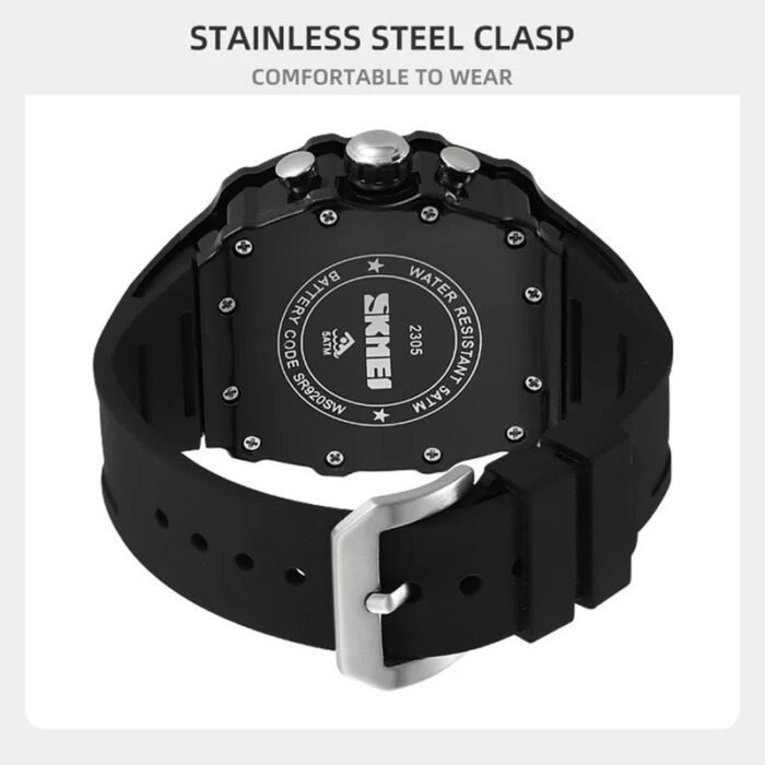 SKMEI - 2305 - Chronograph High Quality Luxury Watch - Black/Black - Image 5