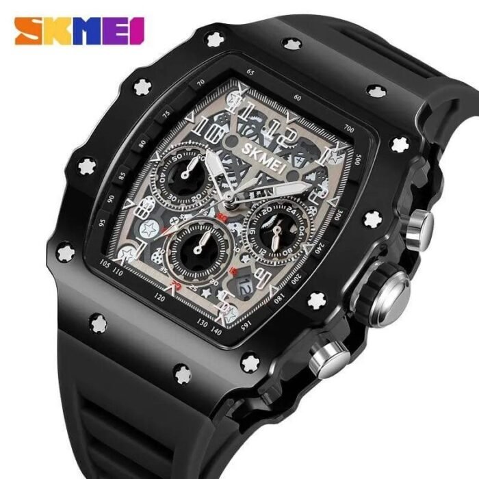 SKMEI - 2305 - Chronograph High Quality Luxury Watch - Black/Black - Image 1