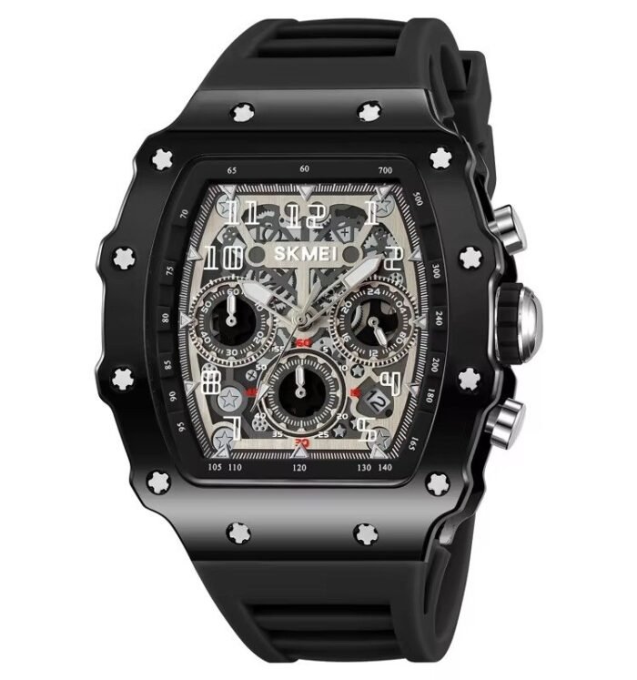 SKMEI - 2305 - Chronograph High Quality Luxury Watch - Black/Black - Image 2
