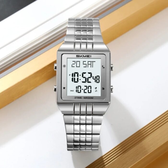 SKMEI - 2335 - High Quality Luxury Watch - Silver - Image 2