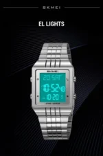 SKMEI - 2335 - High Quality Luxury Watch - Silver - Image 6