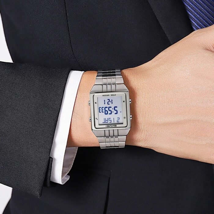 SKMEI - 2335 - High Quality Luxury Watch - Silver - Image 5