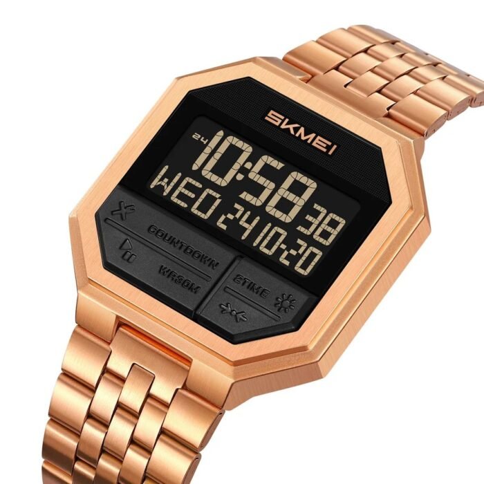 SKMEI - 2350 - High Quality Luxury Watch - Rosegold - Image 4