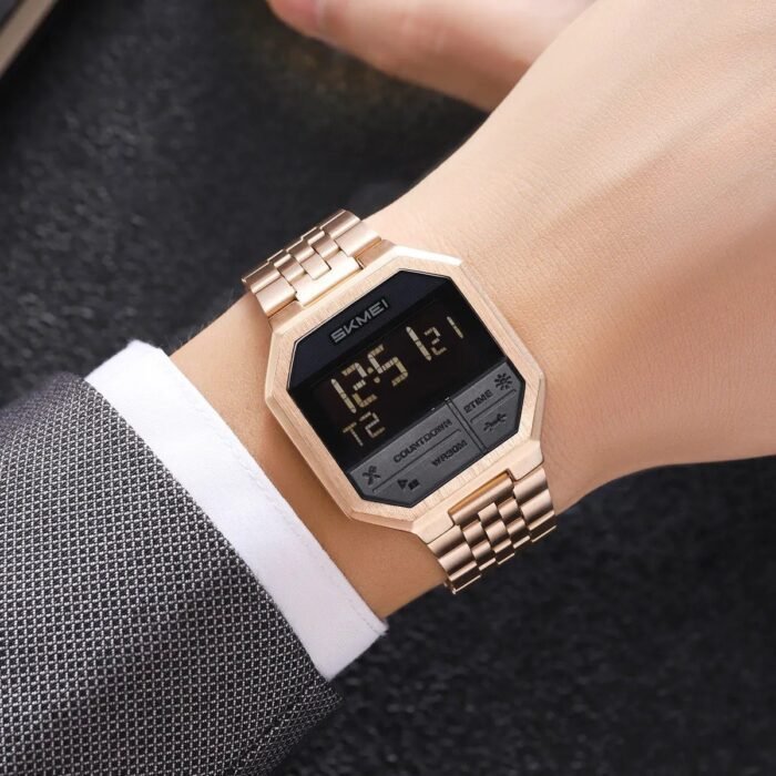 SKMEI - 2350 - High Quality Luxury Watch - Rosegold - Image 5
