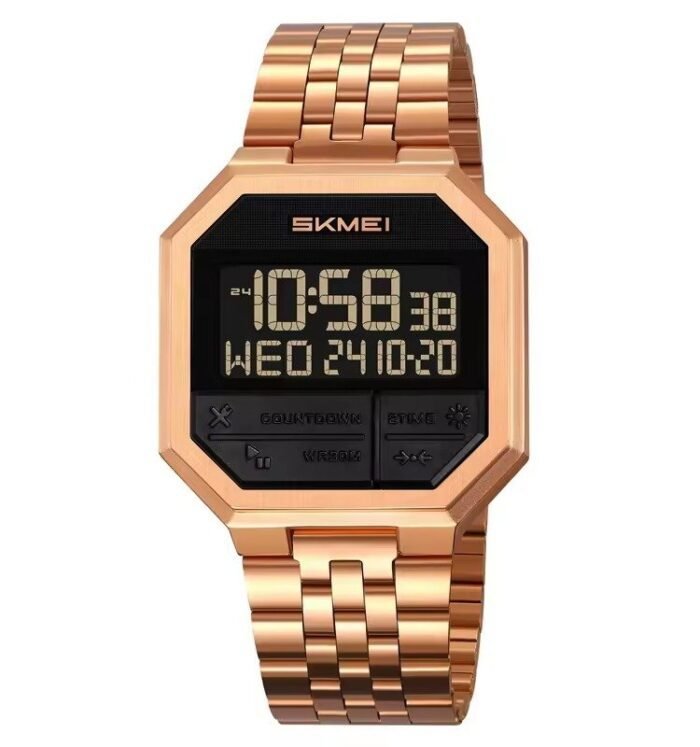 SKMEI - 2350 - High Quality Luxury Watch - Rosegold - Image 2