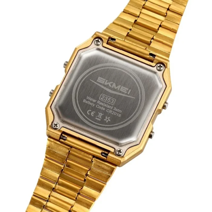 Skmei - 2353 - World Digital Electronic Watch - Gold - Image 3