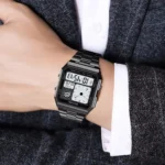 Skmei - 2353 - Digital World Electronic Watch - Black/White - Image 3