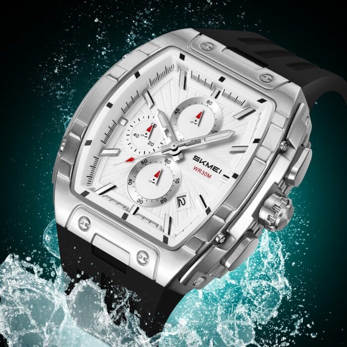SKMEI - 2363 - High Quality Luxury Watch - Silver - Image 2