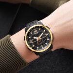 SKMEI - 2401 - High Quality Luxury Watch - Gold - Image 3