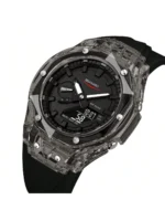 Skmei - 2411 Waterproof 50m & 50+ Timezone Watch - Black/Black - Image 2