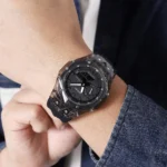 Skmei - 2411 Waterproof 50m & 50+ Timezone Watch - Black/Black - Image 4