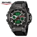 SKMEI - 2417 - High Quality Luxury Watch - Black/Black