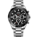 Skmei - 9259 - Stainless Steel Chronograph - Silver/Black - Image 2