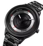 SKMEI - 9267 - Camera Lens Inspired Unique Wristwatch - Black - Image 2