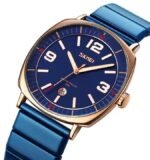 SKMEI - 9280 - Slim Steel Analog Quartz Watch - Rosegold/Blue
