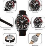 Skmei - 9291 - Fashion Business Genuine Strap Waterproof - Orange - Image 5