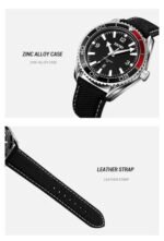 Skmei - 9291 - Fashion Business Genuine Strap Waterproof - Black - Image 7