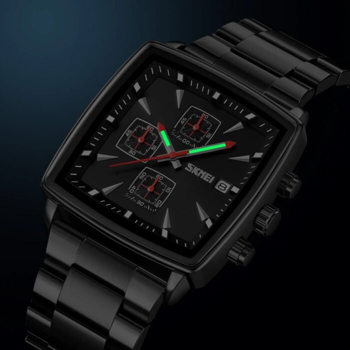 SKMEI - 9331 - Luxury Chronograph Wr30m Waterpoof Quartz - Black/Black - Image 5