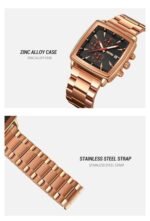 SKMEI - 9331 - Luxury Chronograph Wr30m Waterpoof Quartz - Rosegold/Black - Image 5