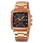 SKMEI - 9331 - Luxury Chronograph Wr30m Waterpoof Quartz - Rosegold/Black - Image 4