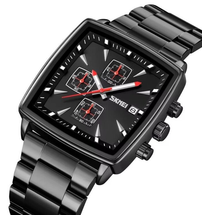 SKMEI - 9331 - Luxury Chronograph Wr30m Waterpoof Quartz - Black/Black - Image 1